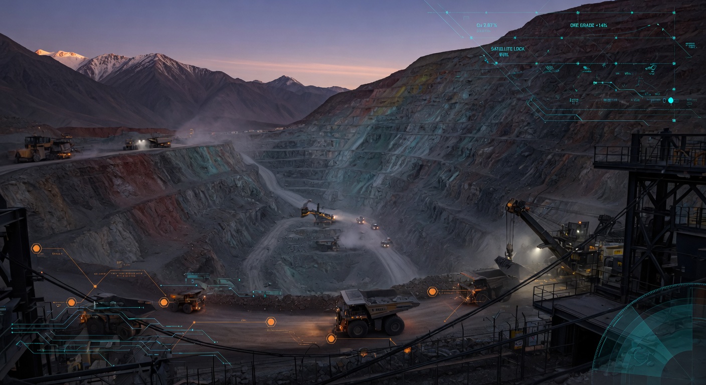 A metals plant in daylight.