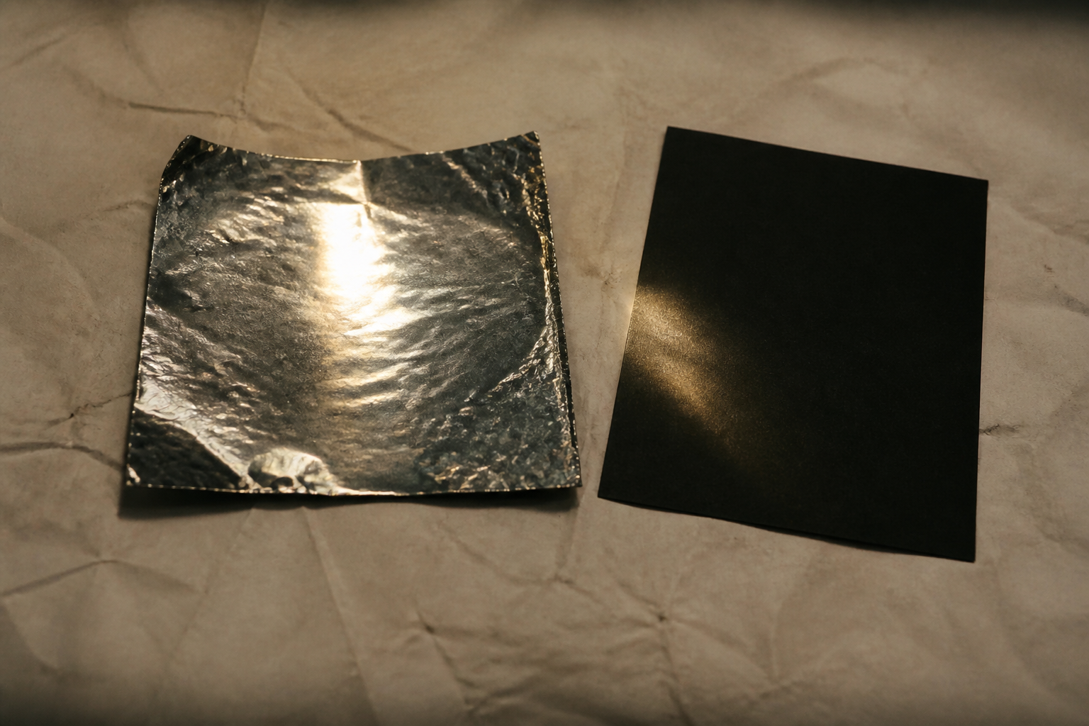 A square of mirror foil catching one highlight. The night used to be free.